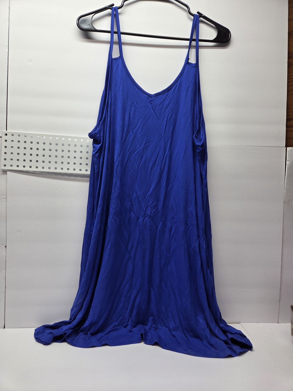 PHIZOI Bright Blue Double-Strap Tank Dress
